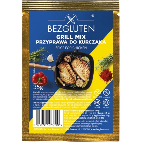 Przyprawa do kuraczka Grill Mix bezglutenowa 35 g.