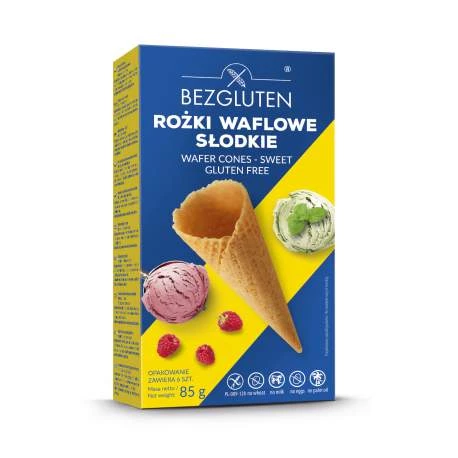 Rożki waflowe słodkie bezglutenowe 6 szt.