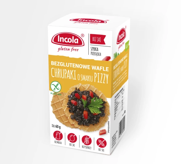 Chrupaki o smaku pizzy bezglutenowe Incola 60 g.