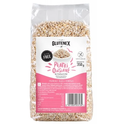 Płatki owsiane błyskawiczne bezglutenowe 350 g.