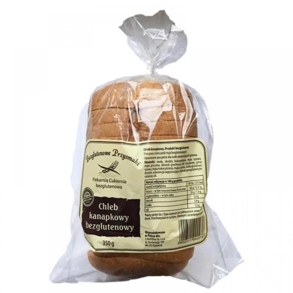 Chleb świeży kanapkowy bezglutenowy 350 g.
