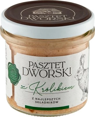 Pasztet dworski z królikiem bezgl. 130 g.