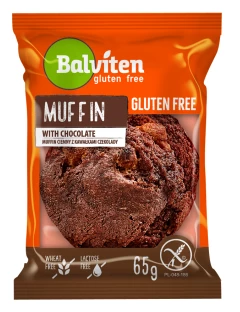 Muffinka ciemna z kawał. czekolady bezgl. 65 g.