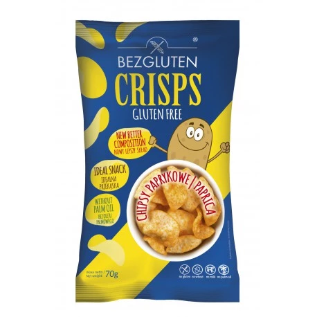 Chipsy paprykowe bezglutenowe 70 g.