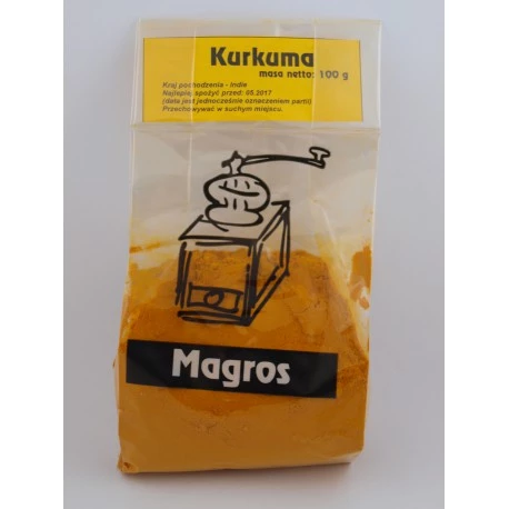 Kurkuma bezglutenowa 100 g.