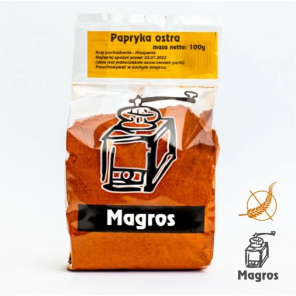 Papryka ostra bezglutenowa 100 g.