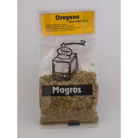 Oregano bezglutenowe 40 g.