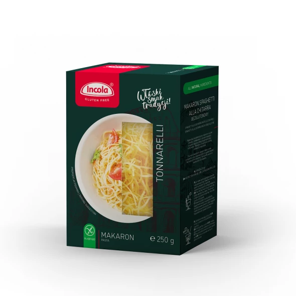 Makaron TONARELLI bezglutenowy Incola250 g.