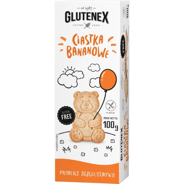 Ciastka bananowe bezgl. glutenex 100 g.
