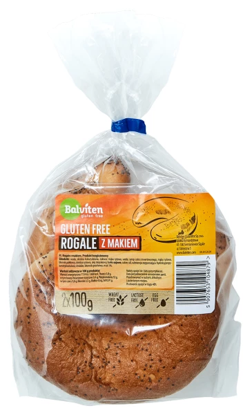 Świeże rogale z makiem bezgl. 140 g.
