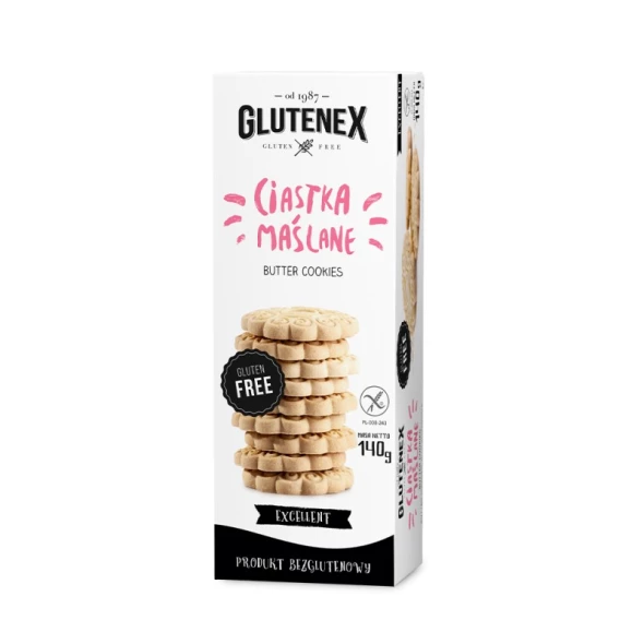 Ciastka maślane bezgl. glutenex. 140 g.