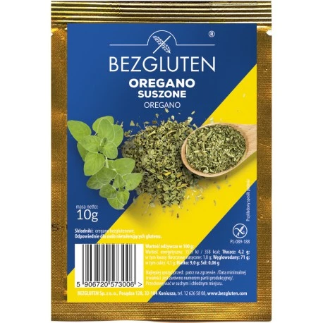Oregano suszone bezglutenowe 10 g.