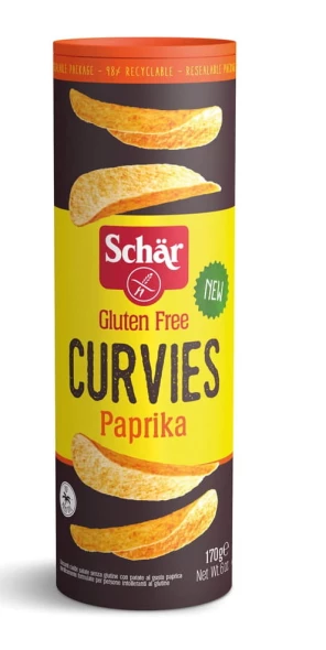 Curvies papryka chipsy ziemniaczane bezgl. 170 g.