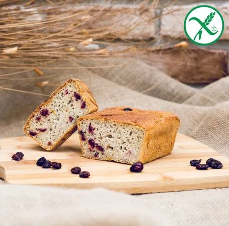 Chleb gryczano-jaglany z żurawiną bzgl. 600 g.