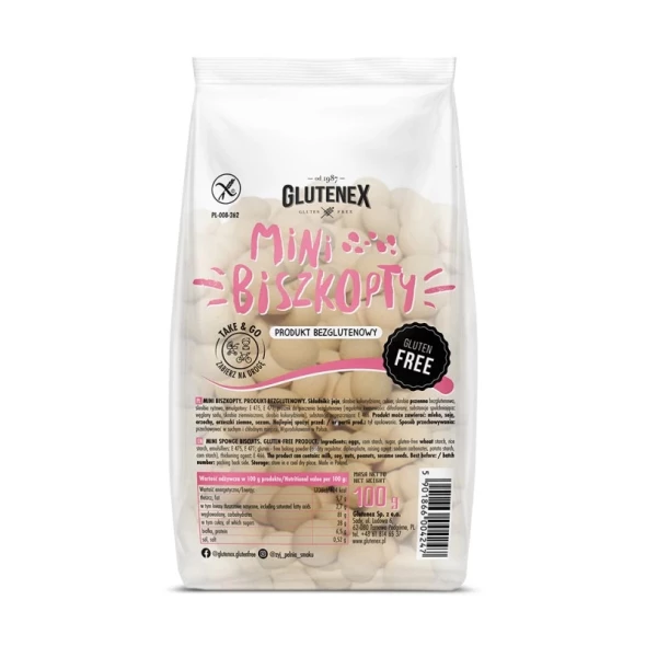 Mini biszkopty bezglutenowe 100g
