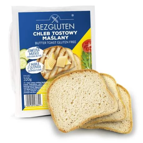 Chleb tostowy maślany bezgluten 320 g.