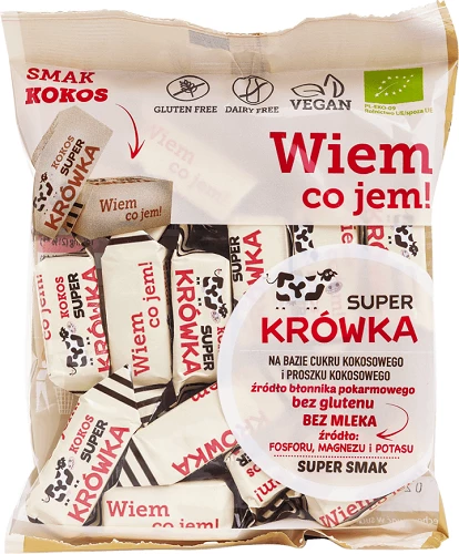 Krówki bezmleczne kokosowe bzgl 150g