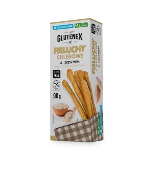 Paluchy chlebowe z sezamem bezg bez cukru 90 g