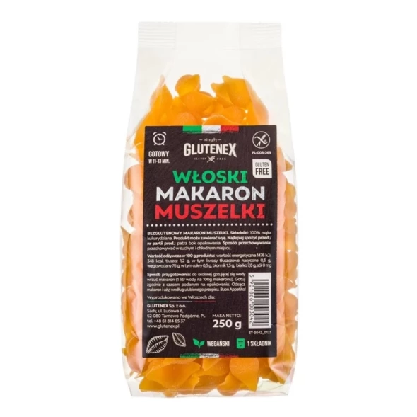 Włoski makaron muszelki bezgl 250g