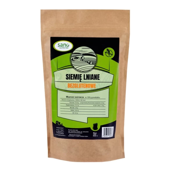 Siemię lniane bezgl sano 450g