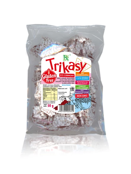 Trikasy bezglutenowe z czerwonego ryżu 50g