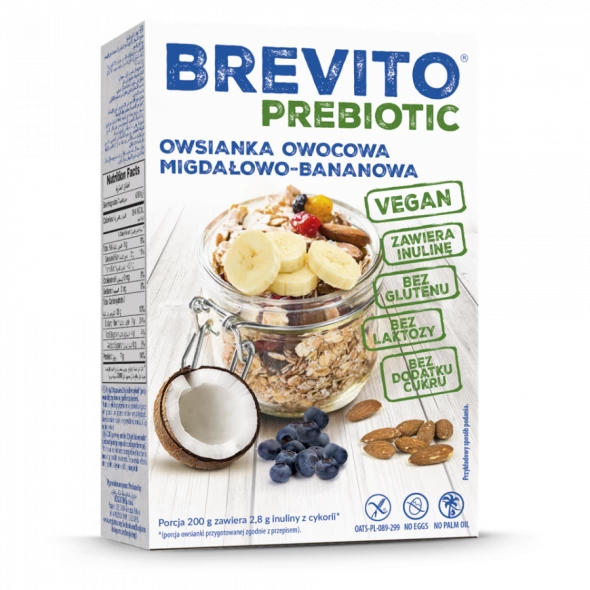 Brevito owsianka owocowa migdał/ banan 150g