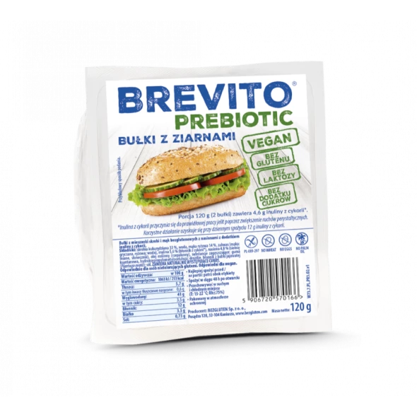 Brevito bułki z ziarnami bezgl 120g