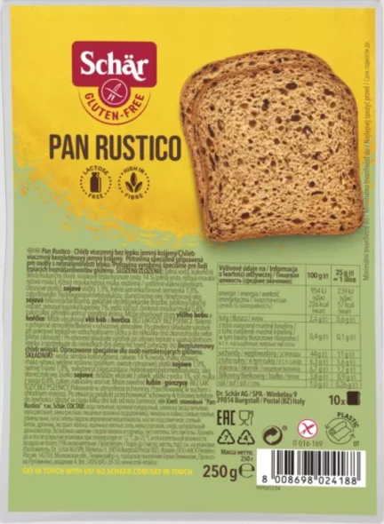 Chleb Pan Rustico wieloziarnisty 250g bzgl