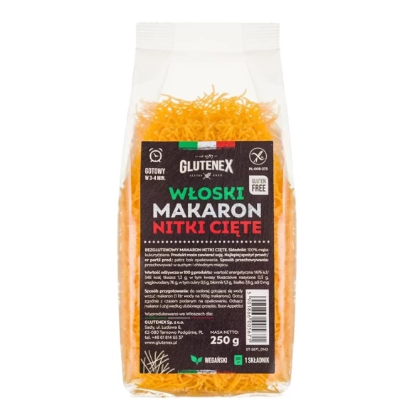 Włoski makaron nitki cięte 250g