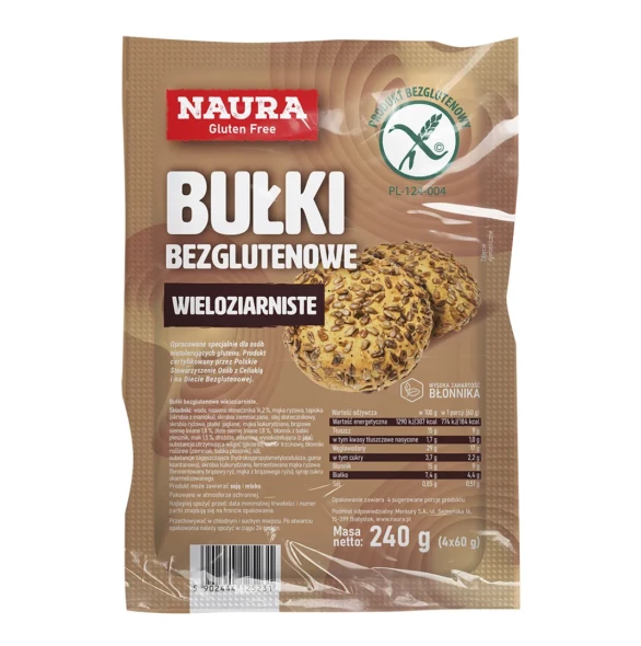 Bułki bezglutenowe wieloziarniste 240g