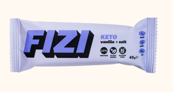 Baton proteinowy keto wanilia z solą b/g 45g