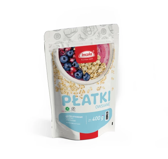 Płatki owsiane bezglutenowe Incola 400 g.