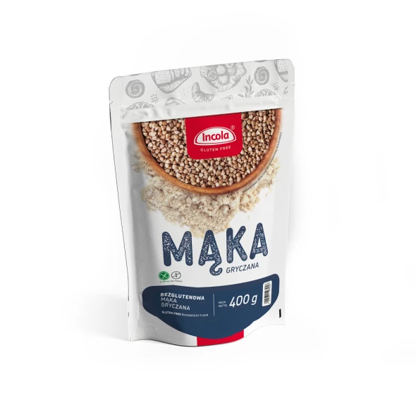 Mąka gryczana bezglutenowa Incola 400g.