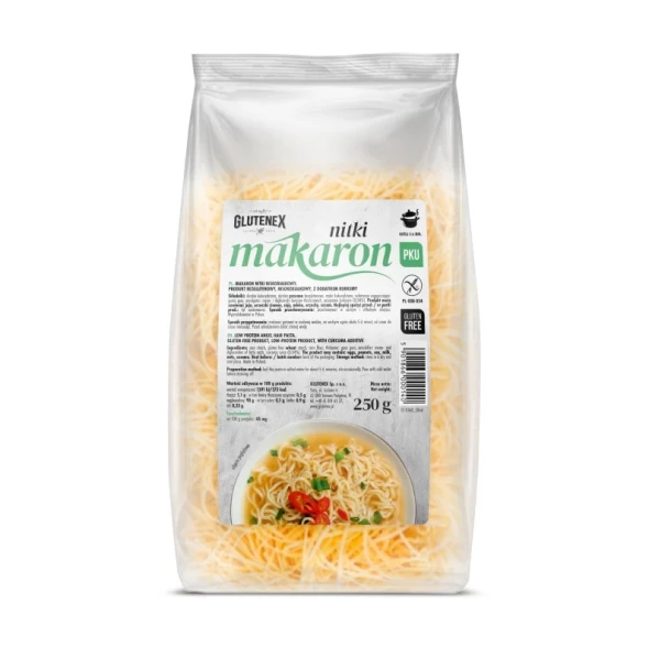 Makaron nitki niskobiałkowy 250g