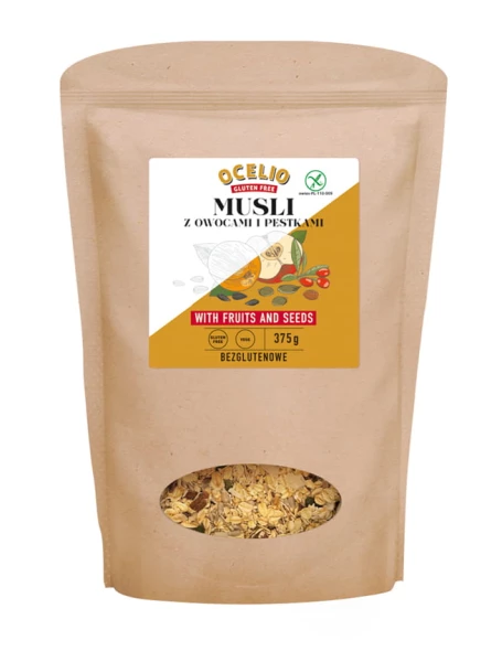 Bezglutenowe musli z owocami i nasionami 375g
