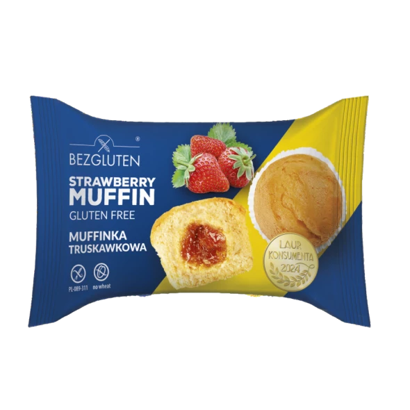 Muffinka truskawkowa bezglutenowa 60g