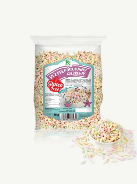 Bezglutenowy ryż kolorowy preparowany  80g