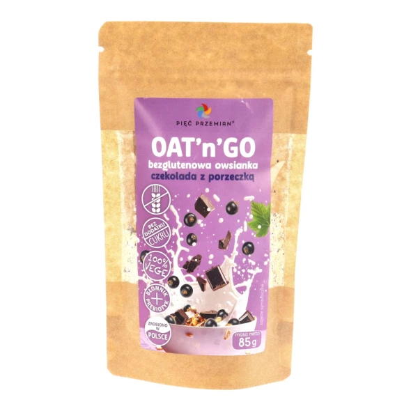 Bezglutenowa owsianka czekolada/porzeczka 85g