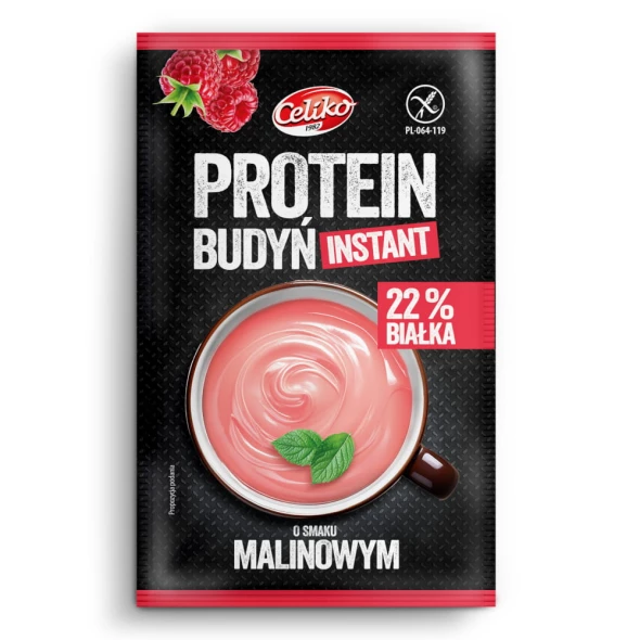 Budyń proteinowy malinowy b/g 40g