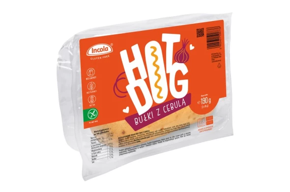 Bułki hot dog z cebulką incola 130g