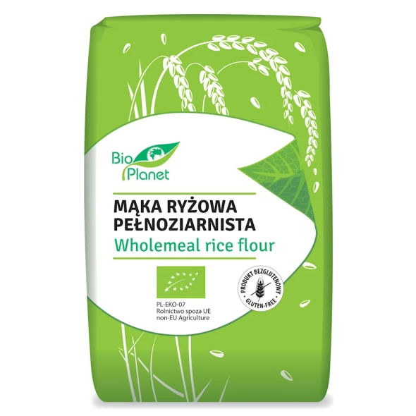 Mąka ryżowa pełnoziarnista b/g 500g