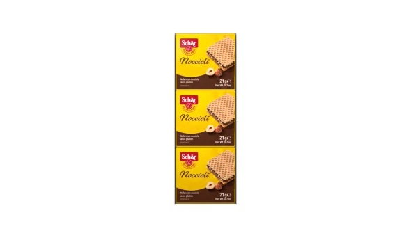 Wafelki Noccioli z kremem orzechowym bzgl 3x21 g.