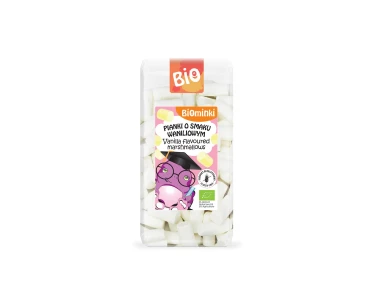 Biominki pianki o smaku waniliowym. b/g  100g.