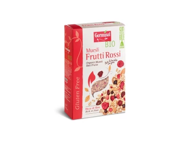 Bezglutenowe musli z czerownych owoców  275g