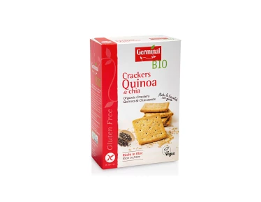 Bezglutenowe krakersy chia/komosa 150g