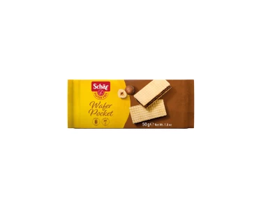 Wafelki z nadzieniem orzechowym bezglutenowe 50 g.